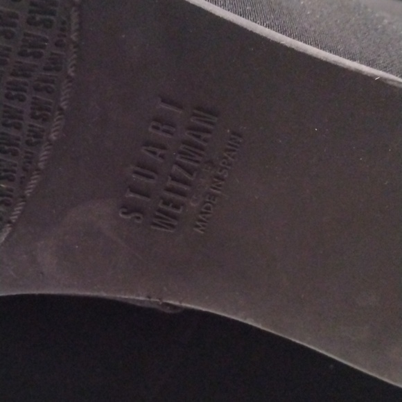 Stuart Weitzman "Downpour" Black Gore-Tex Wedge Boots - Size 9M Waterproof - Picture 12 of 16